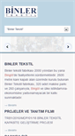 Mobile Screenshot of binlertekstil.com