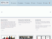 Tablet Screenshot of binlertekstil.com